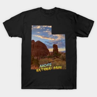 Utah Outline (Arches National Park) T-Shirt